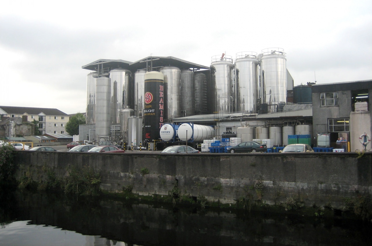 Usine fabrication de bière Irlandaise